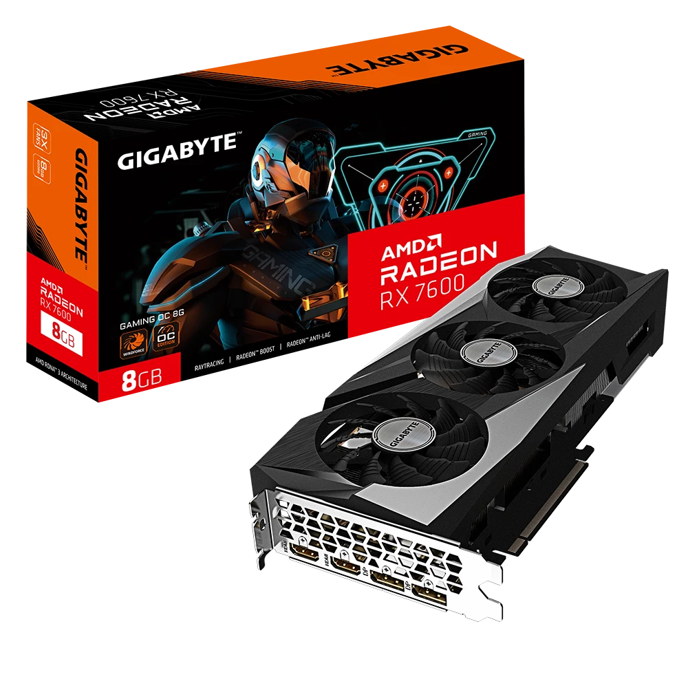 Gigabyte Radeon RX7600 GAMING OC 8GB Graphic Card