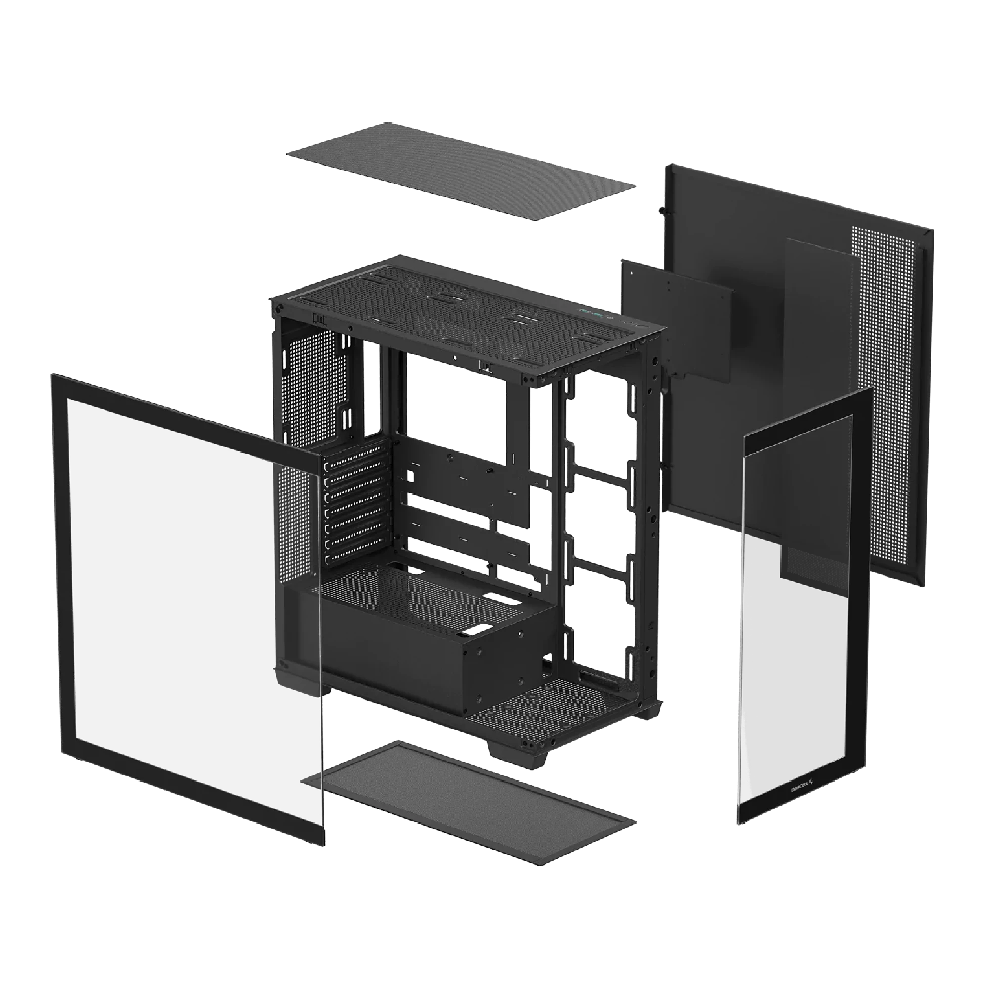 DEEPCOOL CG580 Panoramic Single Chamber ATX Computer Case Black