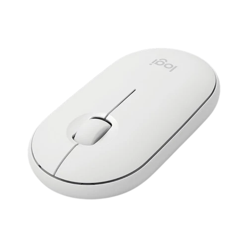 Logitech Pebble M350 Wireless Mouse Silent Buttons, Bluetooth Or USB