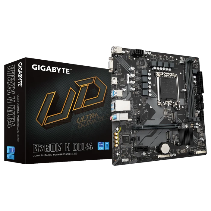 Gigabyte B760M H Ultra Durable DDR4 Motherboard
