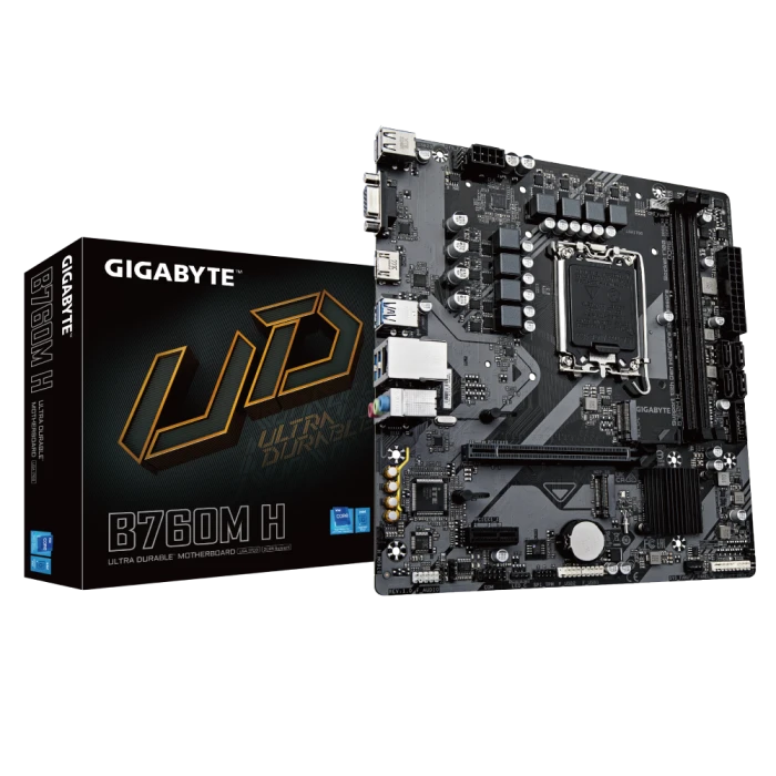Gigabyte B760M H Ultra Durable DDR5 Motherboard