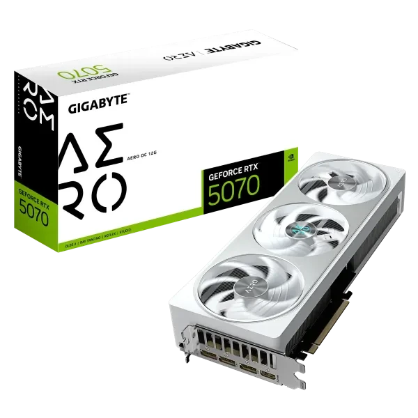 Gigabyte GeForce RTX 5070 AERO OC 12G Graphics Card
