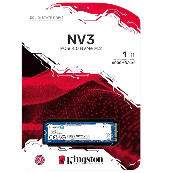 Kingston 1TB NV3 M.2 NVMe SSD