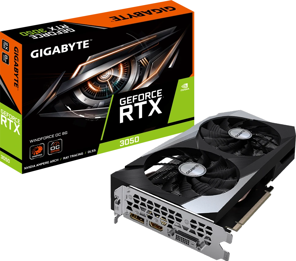 Gigabyte GeForce RTX 3050 WINDFORCE OC 8G Graphics Card