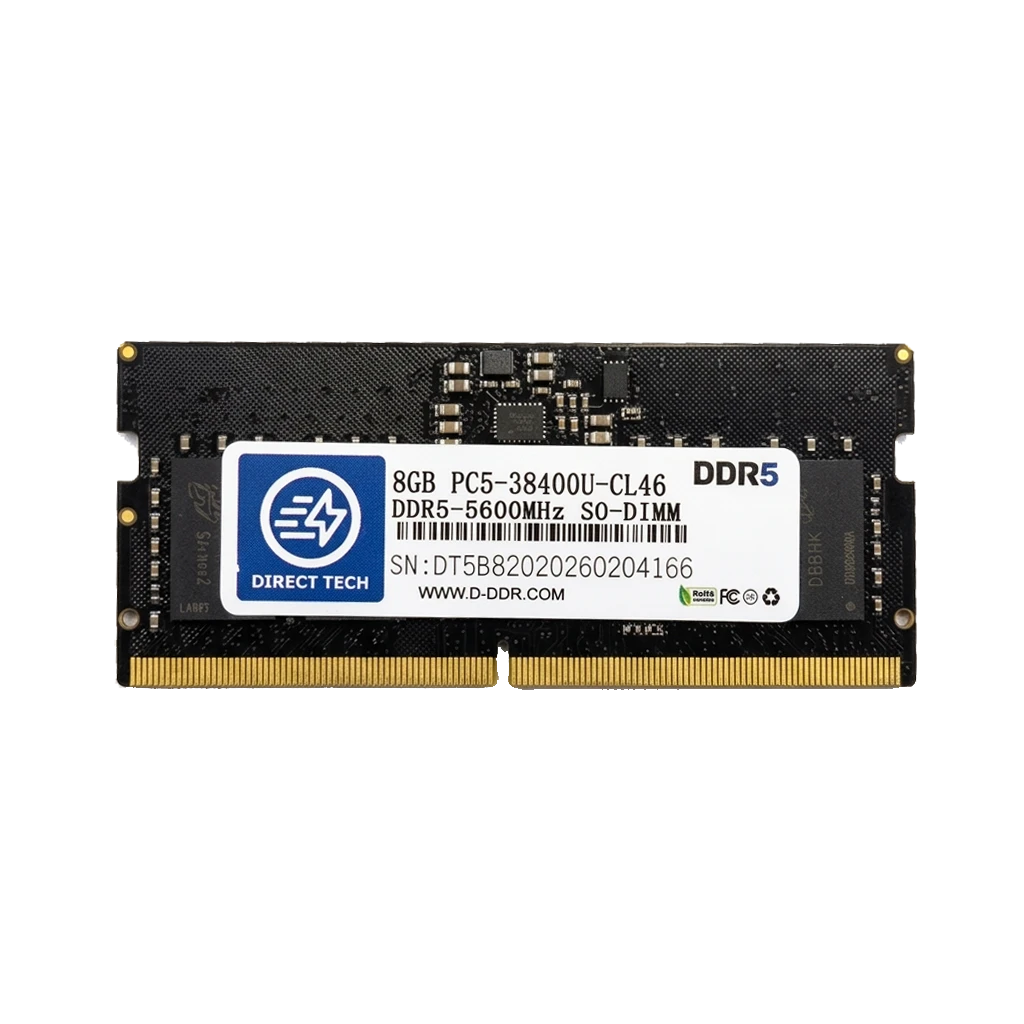 DIRECT TECH 8GB DDR5 5600MHz SO-DIMM LAPTOP RAM