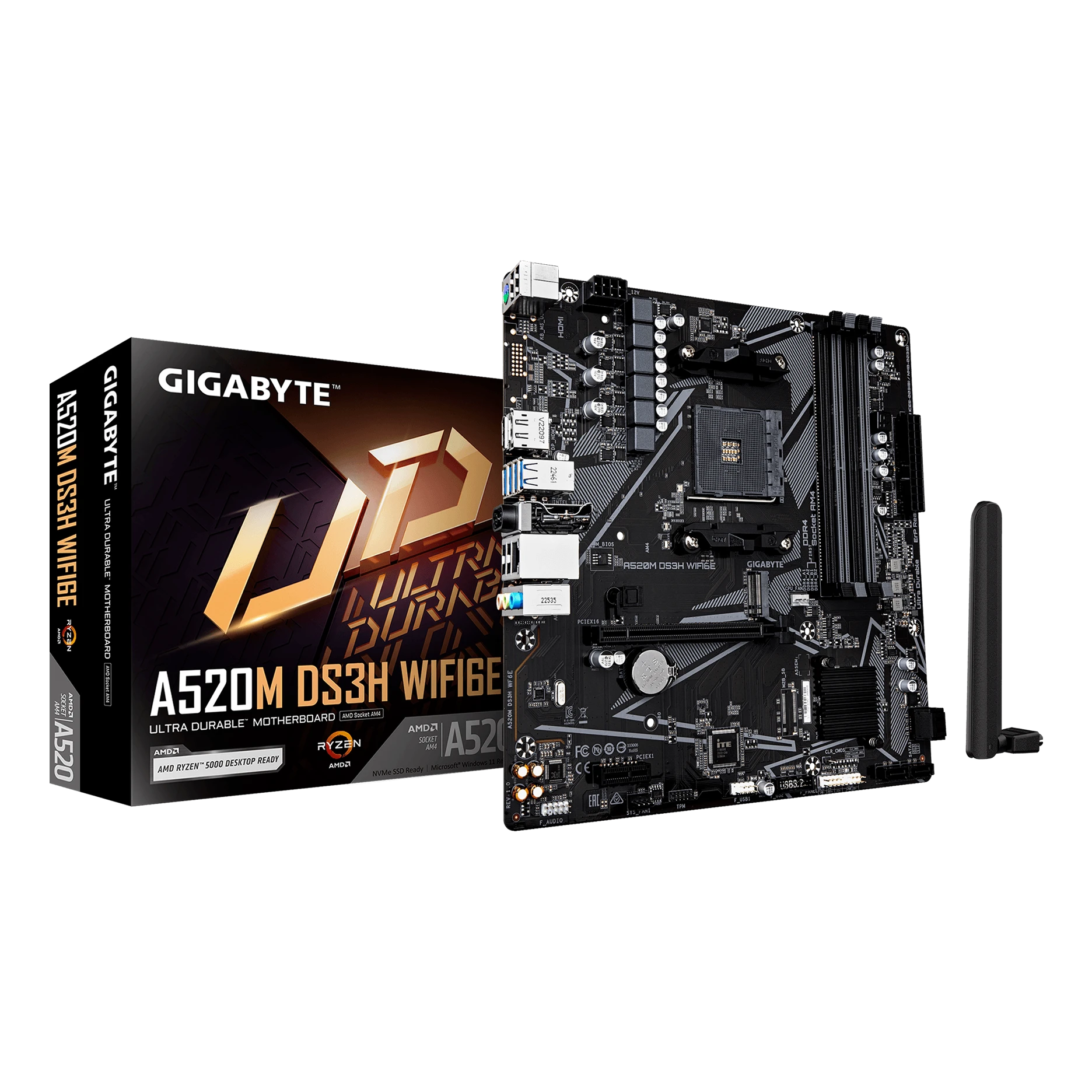 Gigabyte A520M DS3H WIFI6E Motherboard
