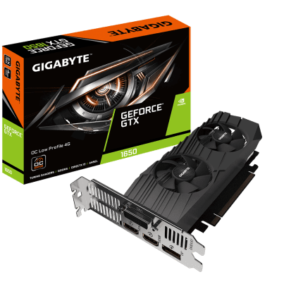 Gigabyte GeForce GTX 1650 D6 OC Low Profile 4G Graphics Card