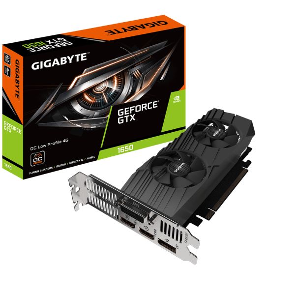 Gigabyte GeForce GTX 1650 D6 OC Low Profile 4G Graphics Card Gigabyte GeForce GTX 1650 D6 OC Low Profile 4G Graphics Card