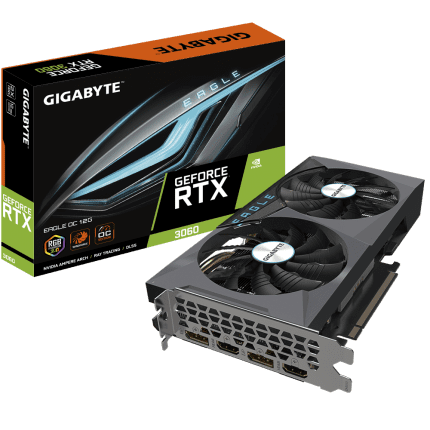 Gigabyte GeForce RTX 3060 Eagle OC 12GB GDDR6 2X Fan Graphics Card