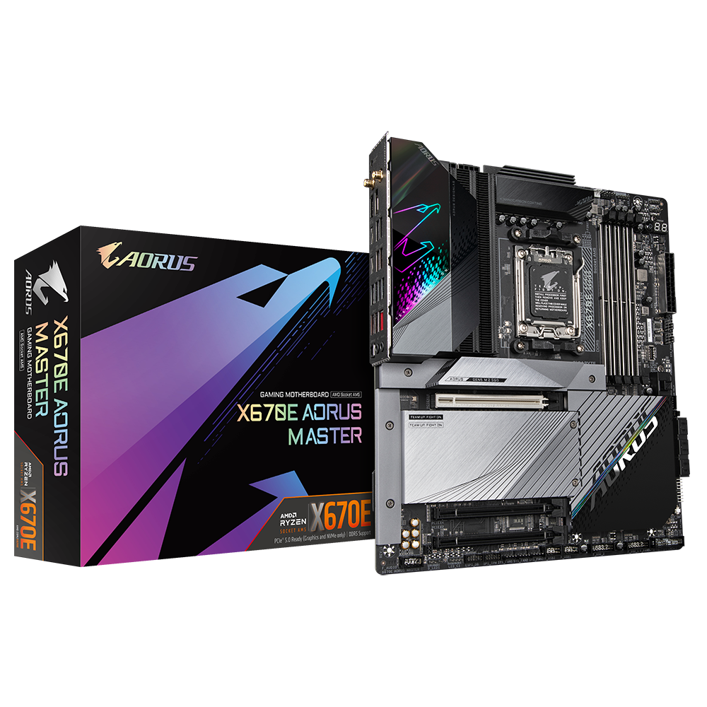 X670E AORUS MASTER-01 Gigabyte X670E Aorus Master Motherboard - Image 1