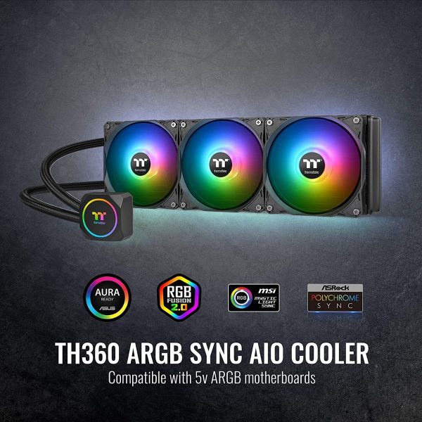 THERMALTAKE TH360 ARGB Sync Liquid Cooler - Image 2