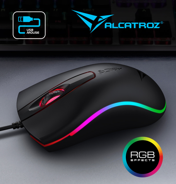 Alcatroz Asic 9 RGB FX USB Optical Mouse - Image 2