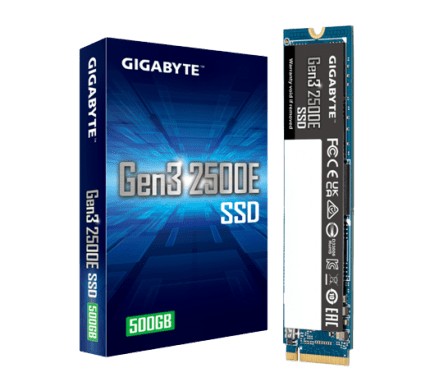 GIGABYTE 500GB Gen3 2500E M.2 PCIe NVMe SSD