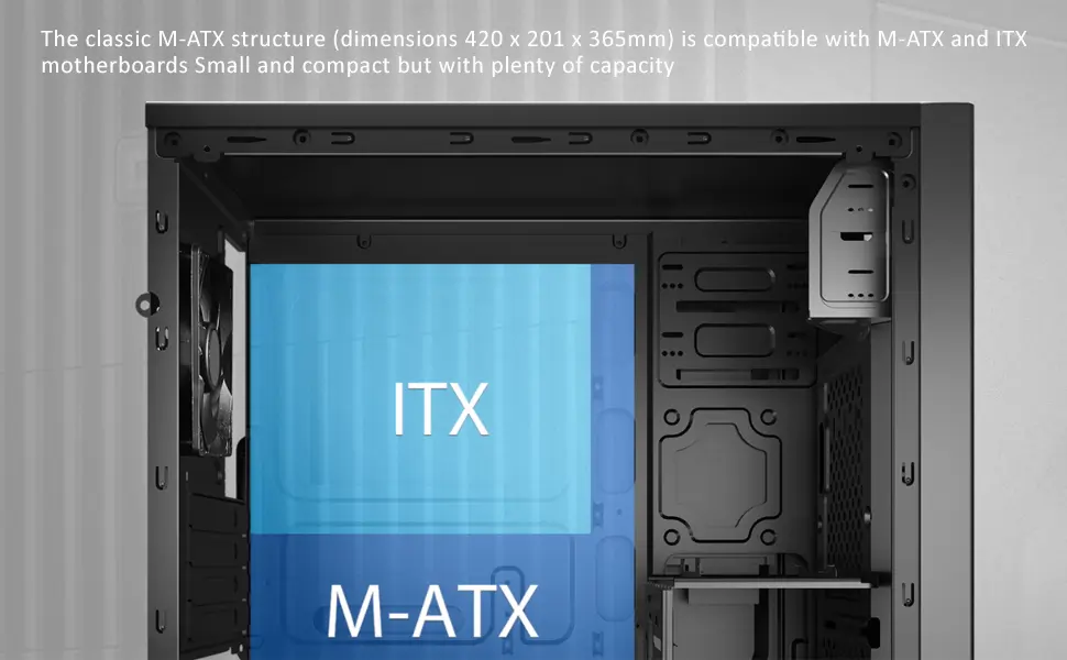 DEEPCOOL MATREXX 30 SI Mini Tower Casing winsoft 