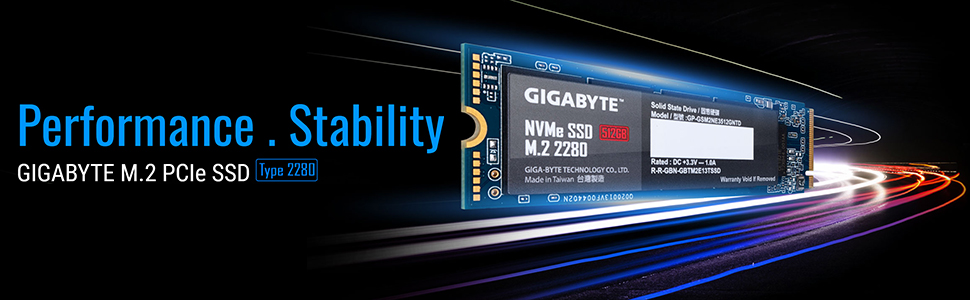 GIGABYTE 512GB M.2 PCIe NVMe SSD