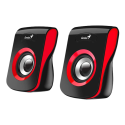 Genius SP-Q180 Loud Stereo Speakers red