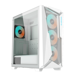 GIGABYTE C301 Glass Mid Tower Gaming Case - White