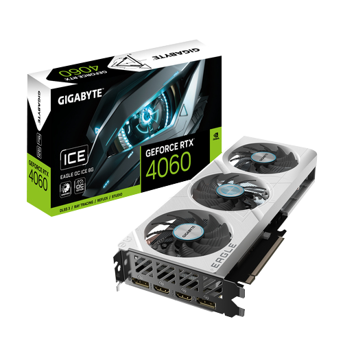 Gigabyte-GeForce-RTX-4060-Eagle-OC-ICE-8G-Graphics-Card Gigabyte GeForce RTX 4060 Eagle OC ICE 8G Graphics Card