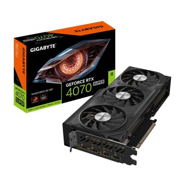 RTXâ„¢ 4070 SUPER WINDFORCE OC 12G Gigabyte GeForce RTX 4070 SUPER WINDFORCE OC 12G Graphics Card - Image 1
