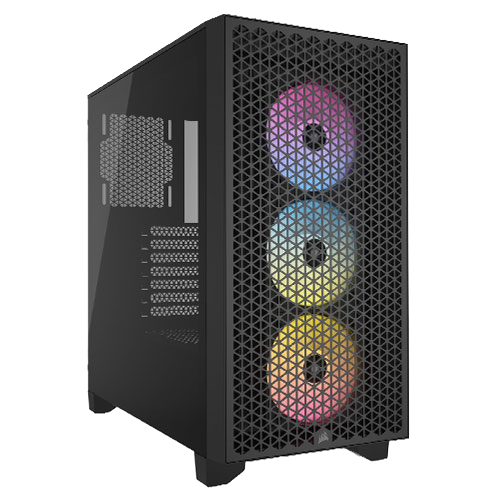 Corsair 3000D RGB Airflow Mid-Tower ATX Case, Sri Lanka Corsair 3000D RGB Airflow Mid-Tower ATX Case
