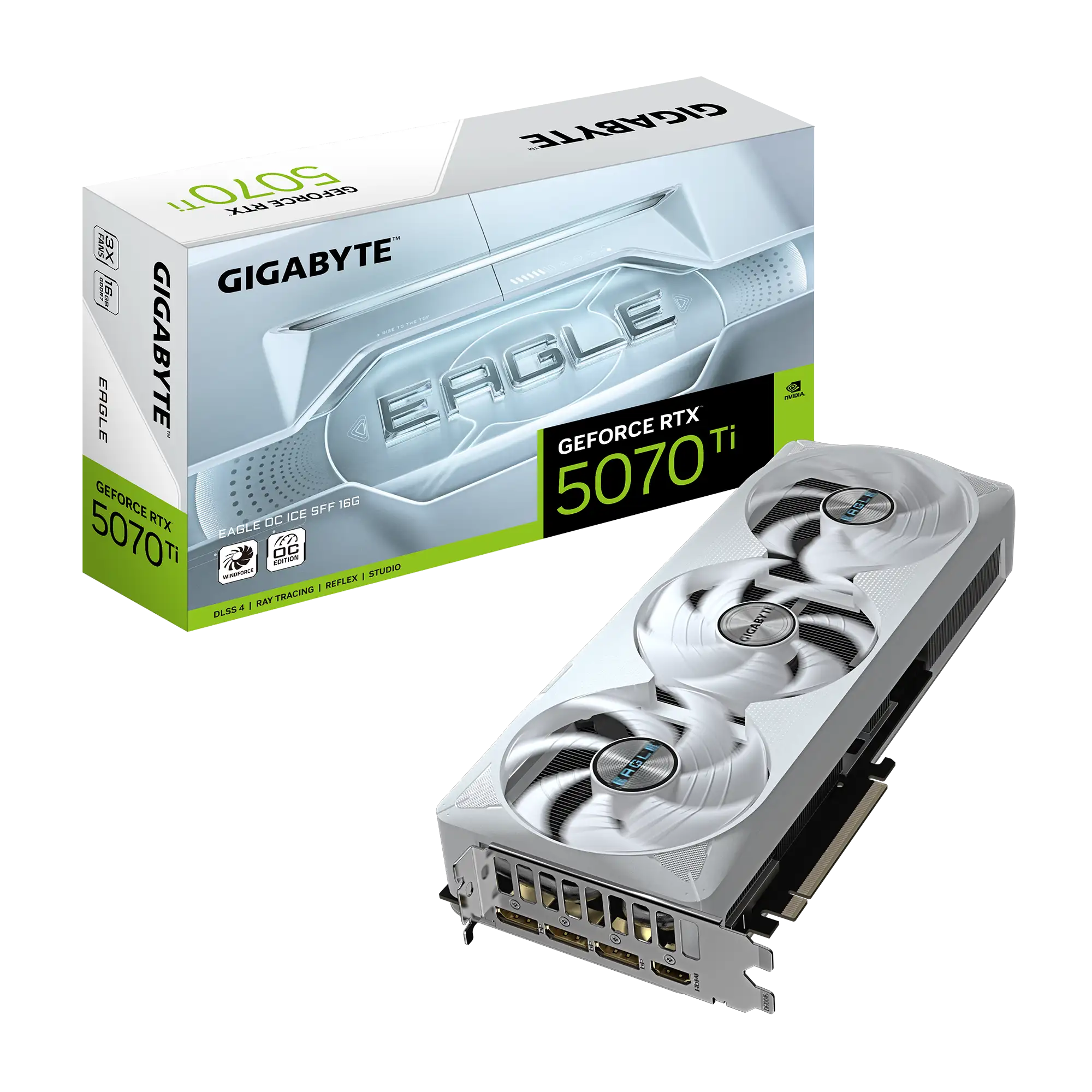 Gigabyte GeForce RTX 5070 Ti EAGLE OC ICE SFF 16GB Graphics Card Gigabyte GeForce RTX 5070 Ti EAGLE OC ICE SFF 16GB Graphics Card