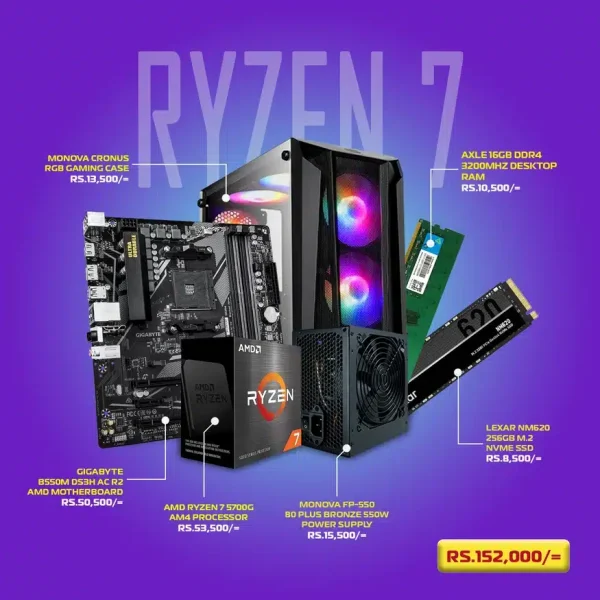 Ryzen 7 5700G Budget PC Build - Sri Lanka Ryzen 7 5700G Budget PC Build