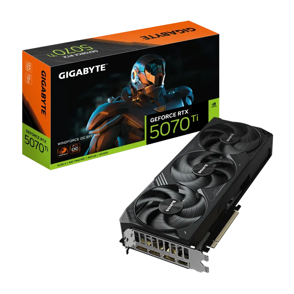 Gigabyte GeForce RTX 5070 Ti WINDFORCE SFF 16G sri lanka Gigabyte GeForce RTX 5070 Ti WINDFORCE OC SFF 16G